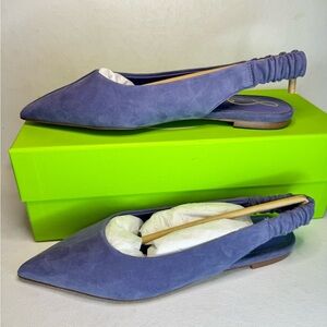 Sam Edelman WHITNEY suede SLINGBACK POINTED TOE FLAT
